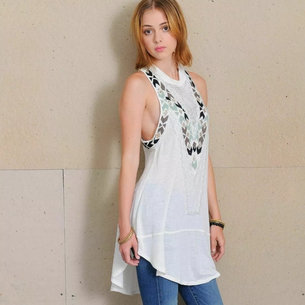 Free People Tank Tunic Top Shirt